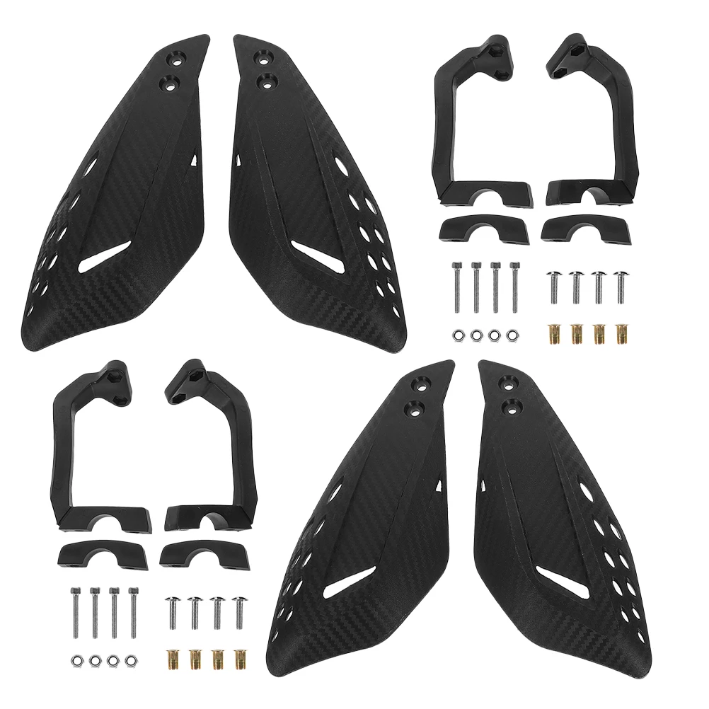 

2 Pair Carbon Fiber Motorcycle Hand Guards Crash Protectors Universal 22Mm Durable Impact Resistant Brake Lever Protection Wind