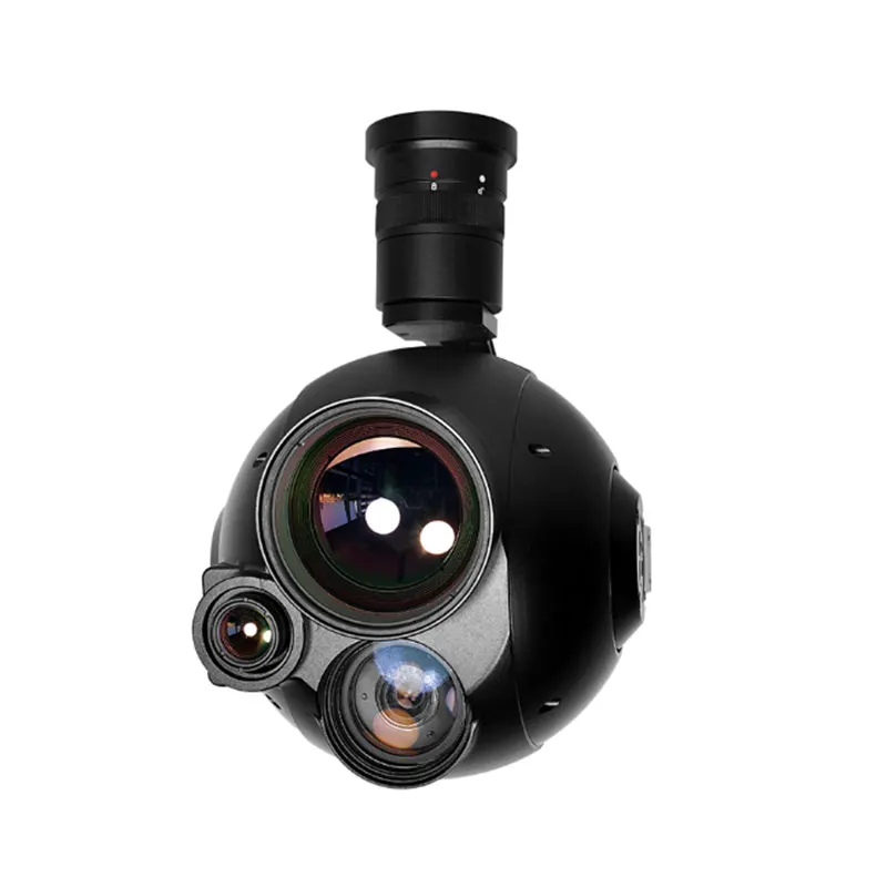 Poweul Q30TIR-1352 3-Axis Gimbal  30x Optical Zoom Dual IR Thermal Sensor Industrial Inspection Search Firefighting