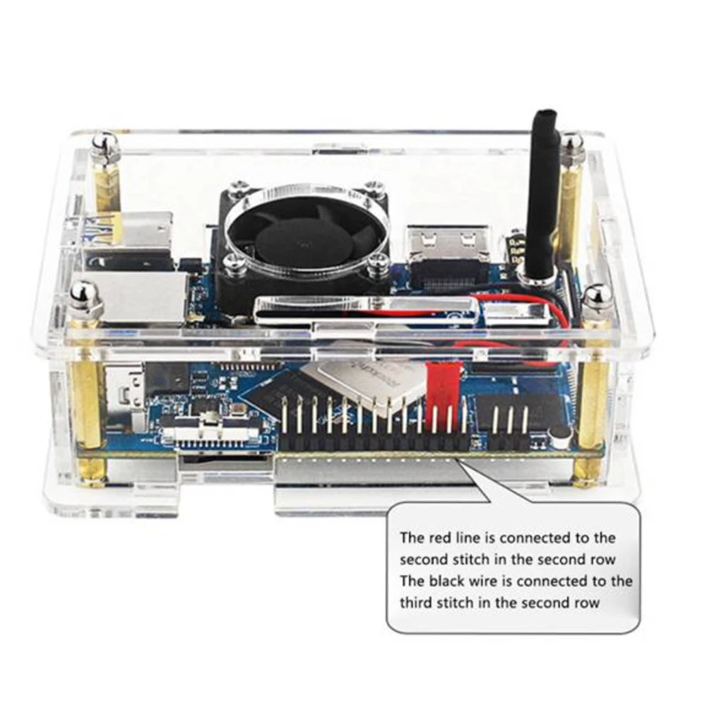 Para Orange Pi 4 LTS 4GB LPDDR4 16GB EMMC Rockchip RK3399 Wifi + BT5.0 Gigabit Ethernet Placa de desarrollo disipadores de calor