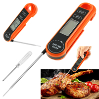 Digital Meat Thermometer Meat Cooking Food Oven Instant Read Waterproof Fold Thermometer Probe Kitchen BBQ Temperature Meter