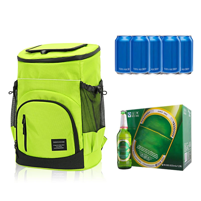 À prova de vazamento Mochila Outdoor Cooler, leve saco isolado, piquenique Bag, Novo