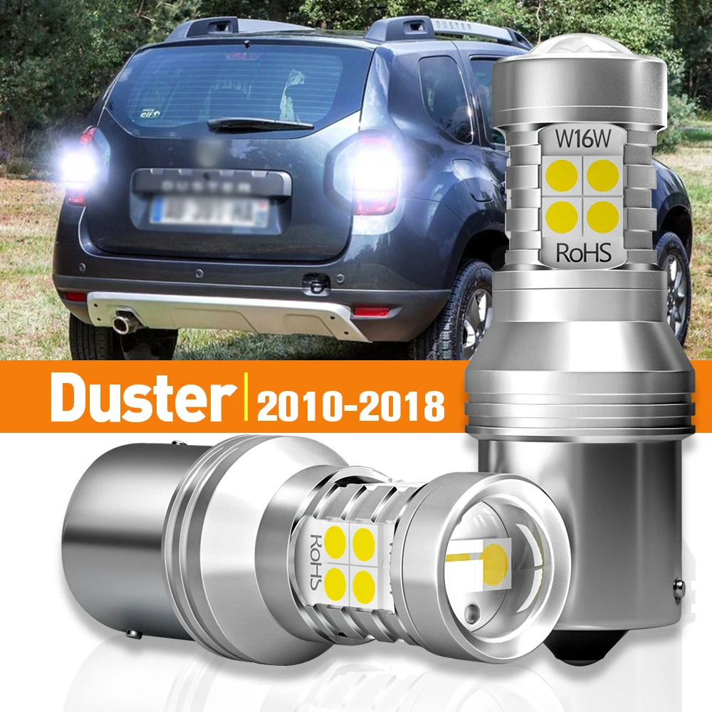 Luz LED de marcha atrás para Dacia Duster, accesorios de lámpara Canbus, 2 piezas, 2010, 2011, 2012, 2013, 2014, 2015, 2016, 2017, 2018