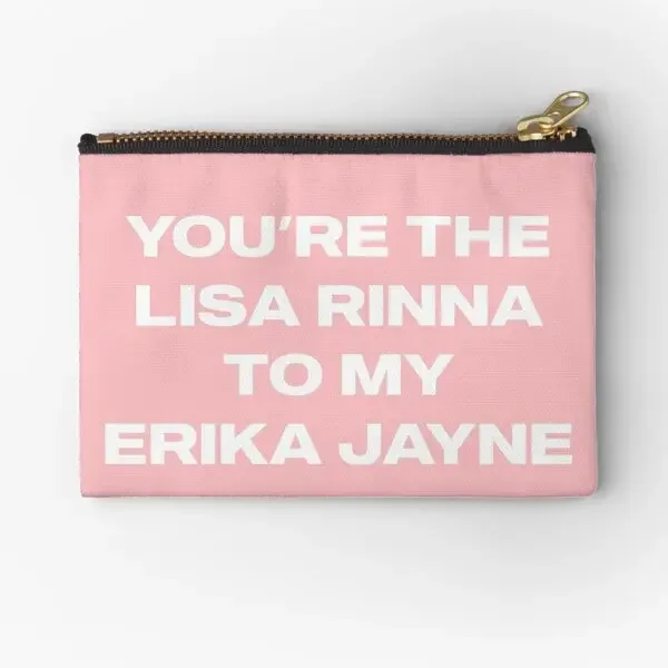 You Re The Lisa Rinna To My Erika Jayne  Zipper Pouches Storage Panties Underwear Bag Pure Money Key Small Coin Pocket Socks