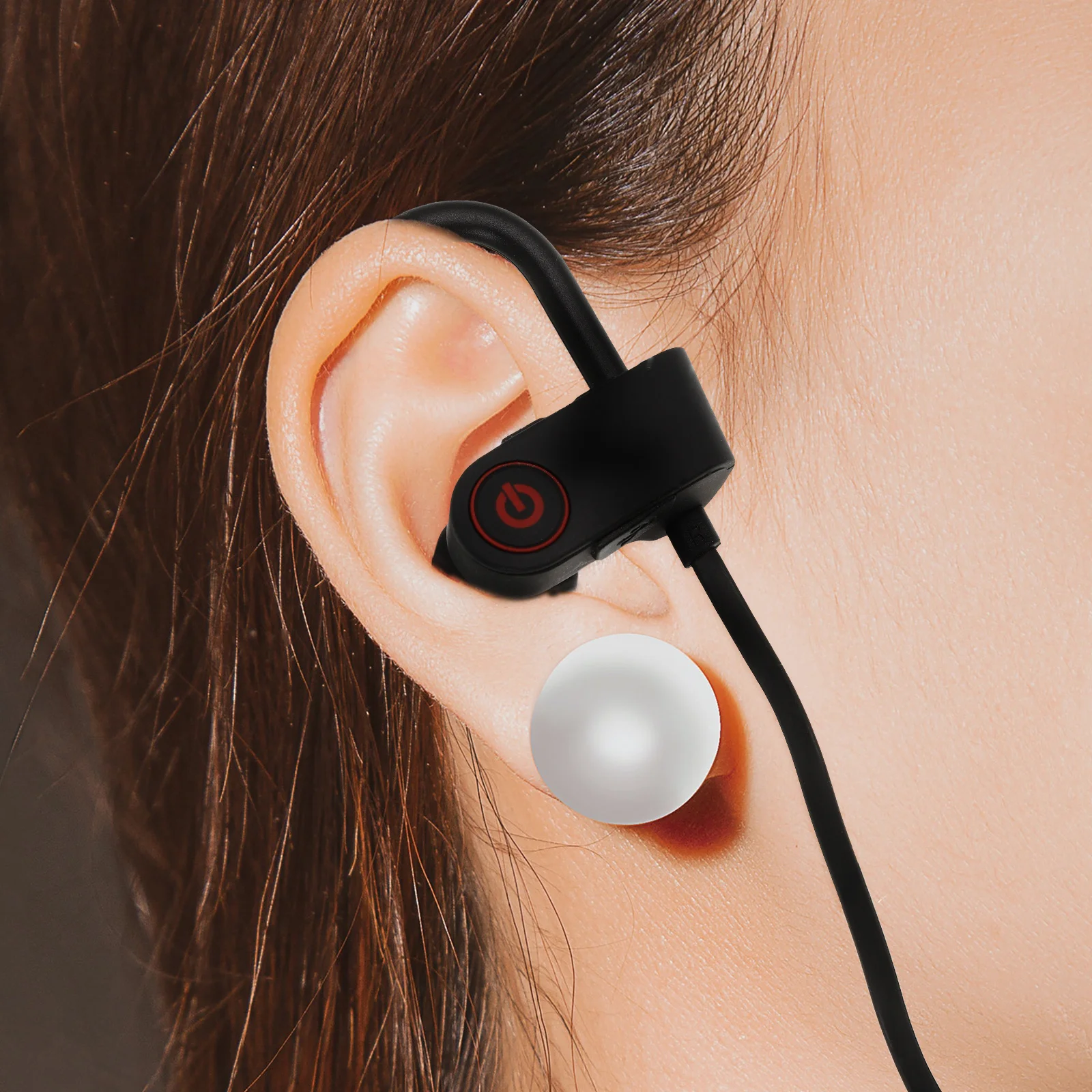 

1 Pair Wireless Headphones Sweatproof Noise Reduction Built-In Microphone 8H Playtime Dual Connection For Sports Running