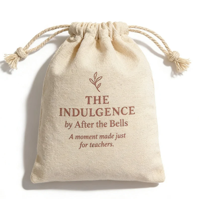 Natural Cotton Gift Bags Makeup Jewelry Pouch Perfume Candle Handicrafts Packaging Dust Sack