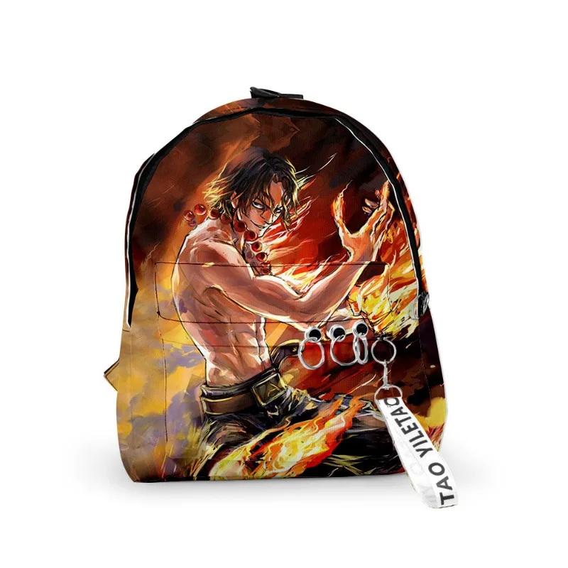 One Piece Luffy Zoro Child Backpack Cartoon Anime Print Student Rucksack Men Work Fallow Knapsack Kid Girl Go To School Bag Gift