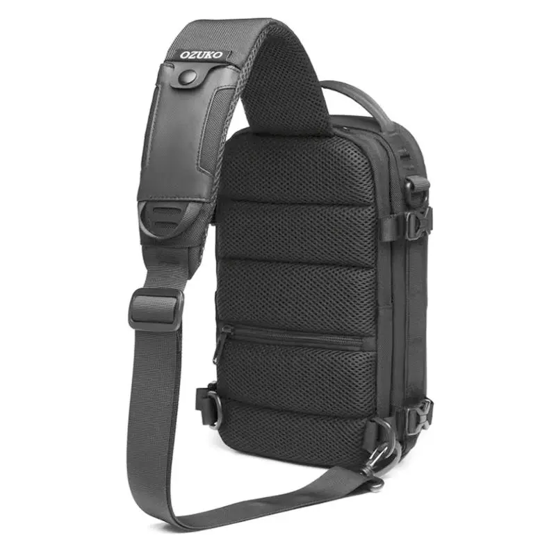 New Hard-shell Chest Bag Men's Sports Function  Shoulder Bag Outdoor Tactical  Brossbody Bags Fashion Sense of High Class