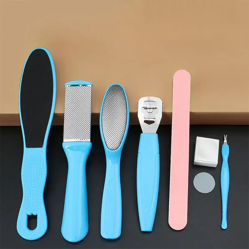 8Pcs/Set Dead Hard Skin Callus Remover Scraper Pedicure Rasp Tools Feet Care Tool Wholesale Manicure Foot Care File Set