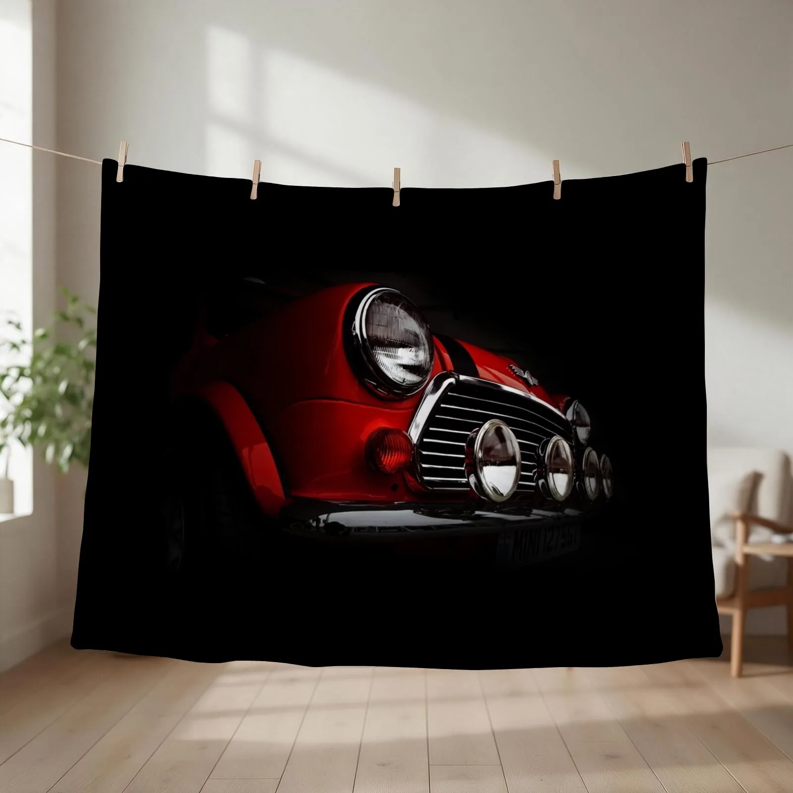 Mini Rally Throw Blanket couch cozy soft plush fuzzy picnic outdoor blanket