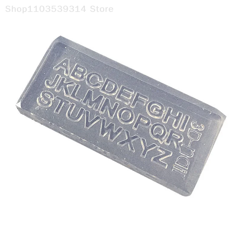 1PC 3D Silicone Nail Carving Mold English Letters Mould Stamping Design Gel Stencils DIY Manicure Accessory Tools