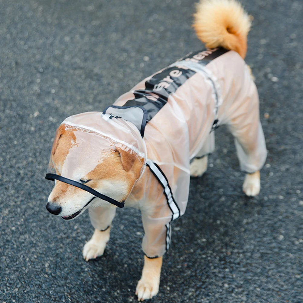 

Premium Dog Waterproof Raincoat Puppy Jacket TPU Reflective Pet Rainwear Outdoor Rain Poncho for Small Dogs