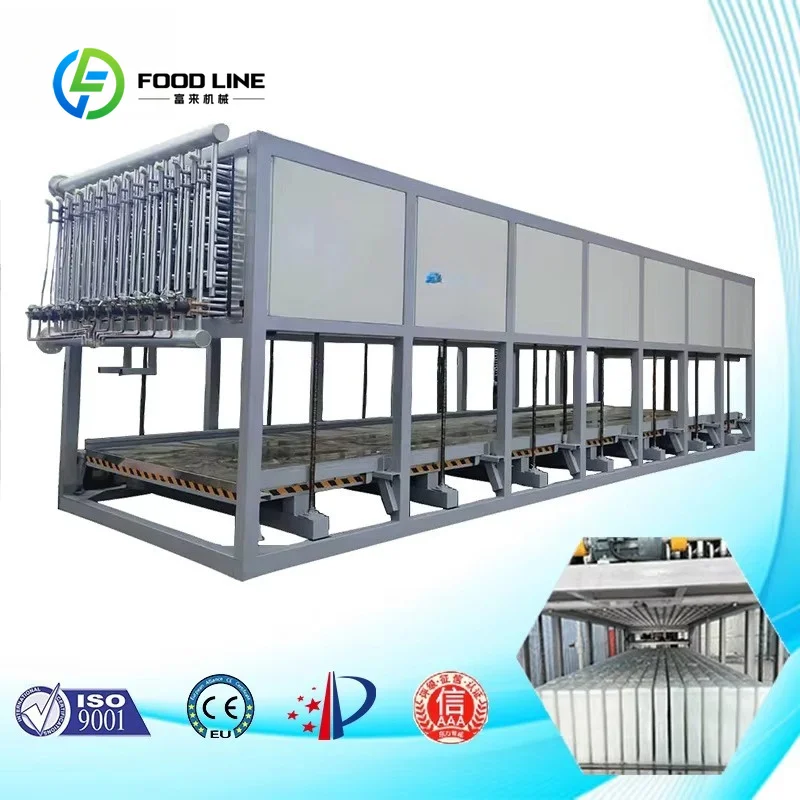 Customized block ice machine ice brick maker full automatic big commercial 30 ton daily high yield energy saving for ice plant