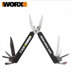Worx 10 in 1 Multitools Diy Multi Tool Multi-tool Folding Knife Scissor Cutter EDC Survival Gear Manual Multifunctional Plier