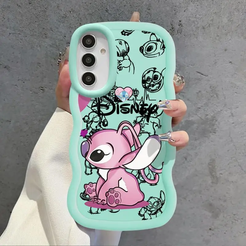 Disney Cute Stitch Case for Samsung Galaxy A20 A51 A30 A50 A11 A03 A05s A21s A04 A13 A04e A15 A51 4G Silicone Capa Cover - náhled 4