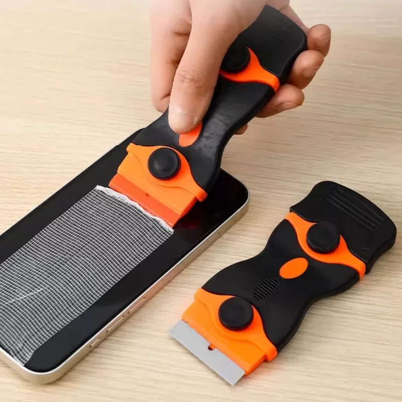 Double Edged Glass Scraper Metal Razor Blade Scrapers Wallpaper Paint Removal Cleaning Tools for Sticker Label Adhesive Paint