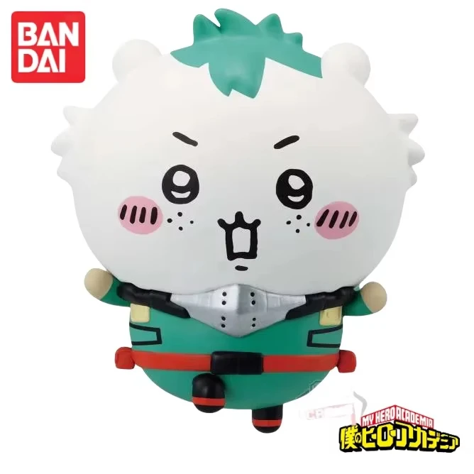 Bandai Original BANPRESTO My Hero Academia X Chiikawa Midoriya Bakugou Katsuki Hachiware Todoroki Shoto Usagi Anime Figure Toys view 4