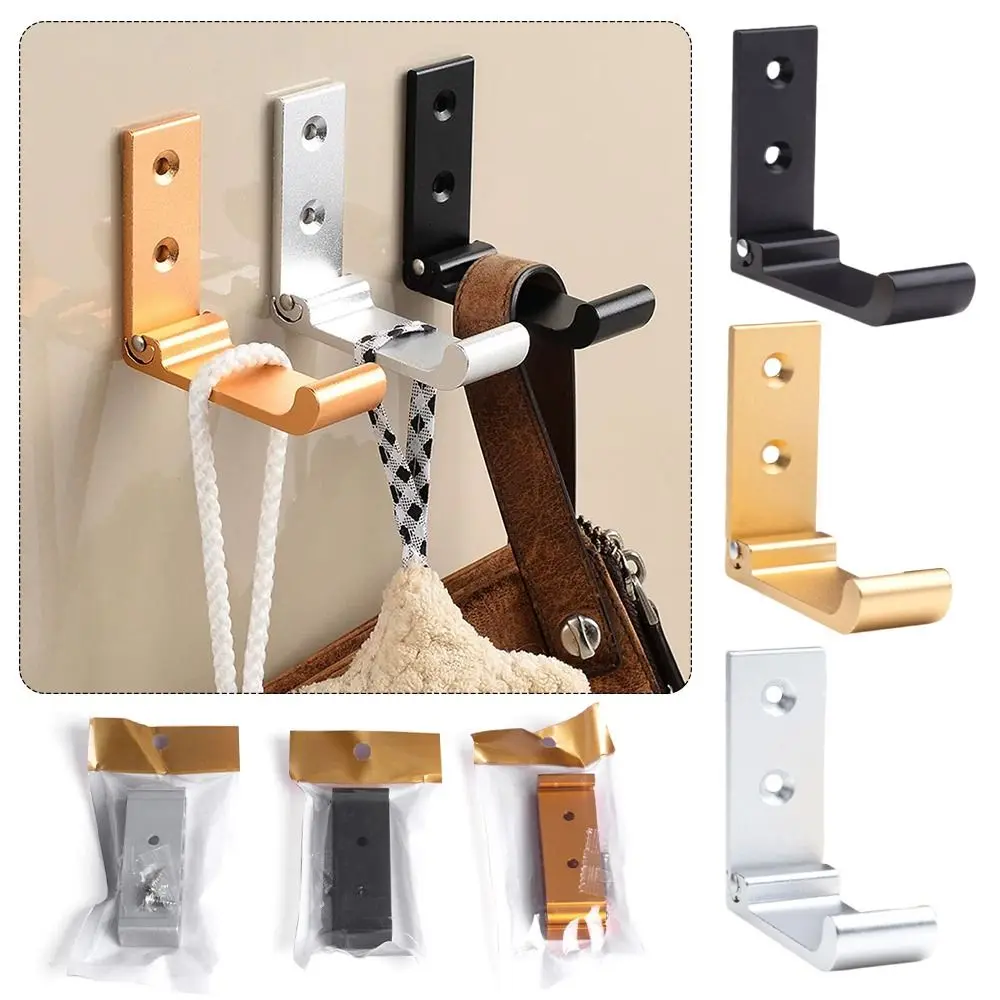 

Heavy-Duty Aluminum Alloy Folding Hook Rust-Resistant Expandable Concealed Robe Hook Wall-Mounted Aluminium Alloy