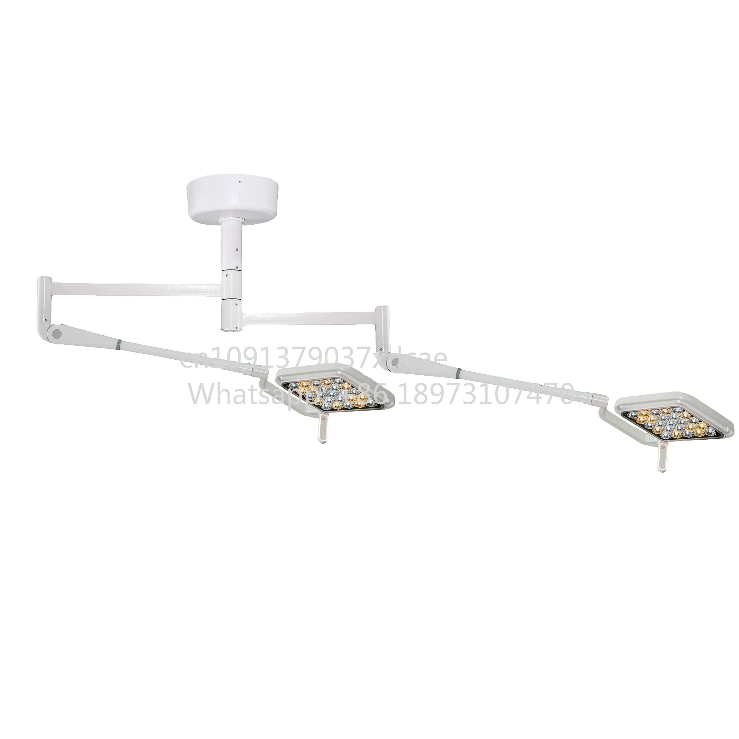 Double LED Clinic Examination Lamp Portable Electric Hospital Operating Spot Lights Adjustable Height CE Quality Certified