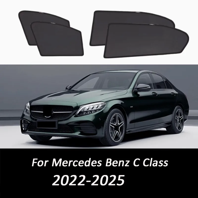 

Для Mercedes Benz C Class W206 2022-2025 автомобильный солнцезащитный козырек на окно, переднее лобовое стекло, задняя штора, солнцезащитный козырек Viso