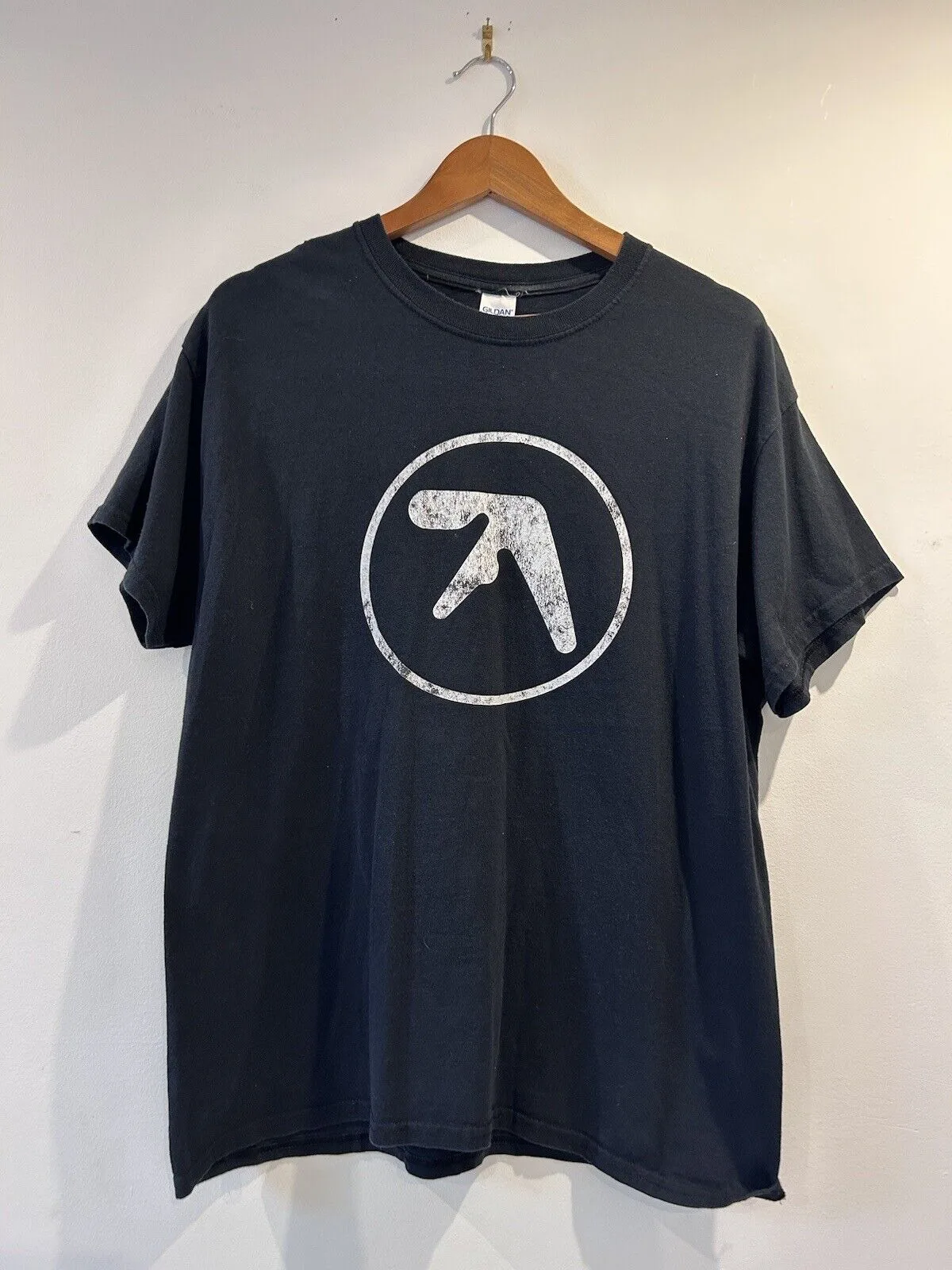 

Потертая хлопковая футболка Aphex Twin Band, полный размер S 5XL