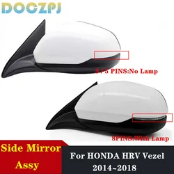 Car Exterior Rearview Side Mirror Assembly For HONDA HRV 2014 2015 2016 2017 2018 VEZEL RU1 RU5