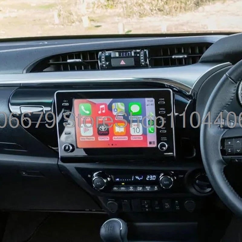 واقي للشاشة من الزجاج المقسى لسيارة تويوتا HiLux Workmate SR SR5 Rogue 2020 2021 2022 8 بوصة نظام ملاحة GPS شاشة LCD