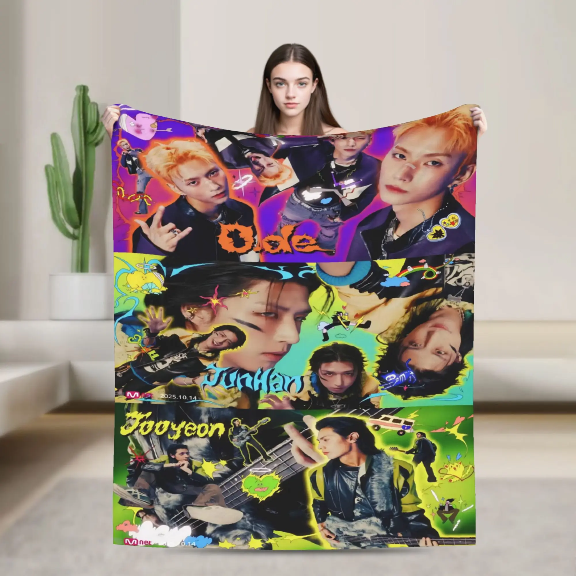 Пледы с изображением группы Xdinary Heroes, супермягкие, из фланели, милые подарки, покрывало для кровати.