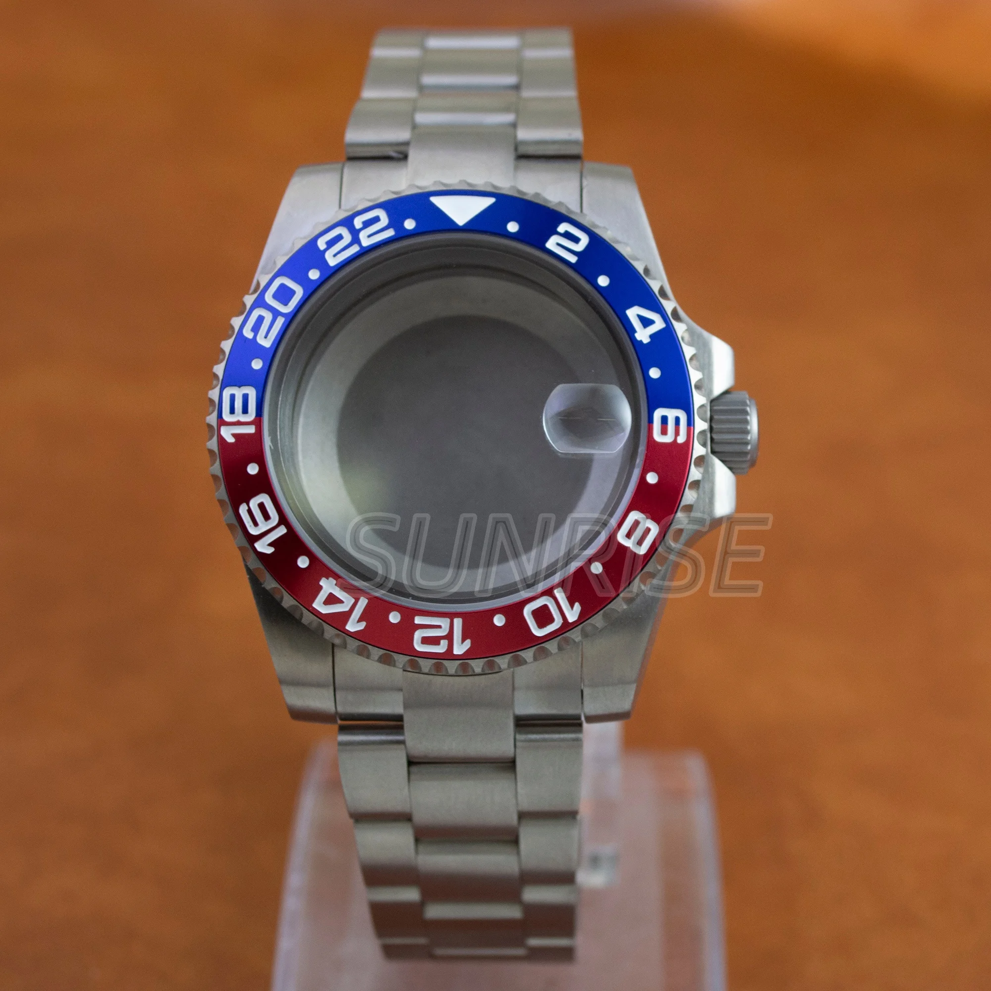 

NH35 titanium strap case SUB GMT YACHT 40mm case for NH34 NH35 NH36 ETA2824 PT5000 movement mechanical watch repair MOD parts