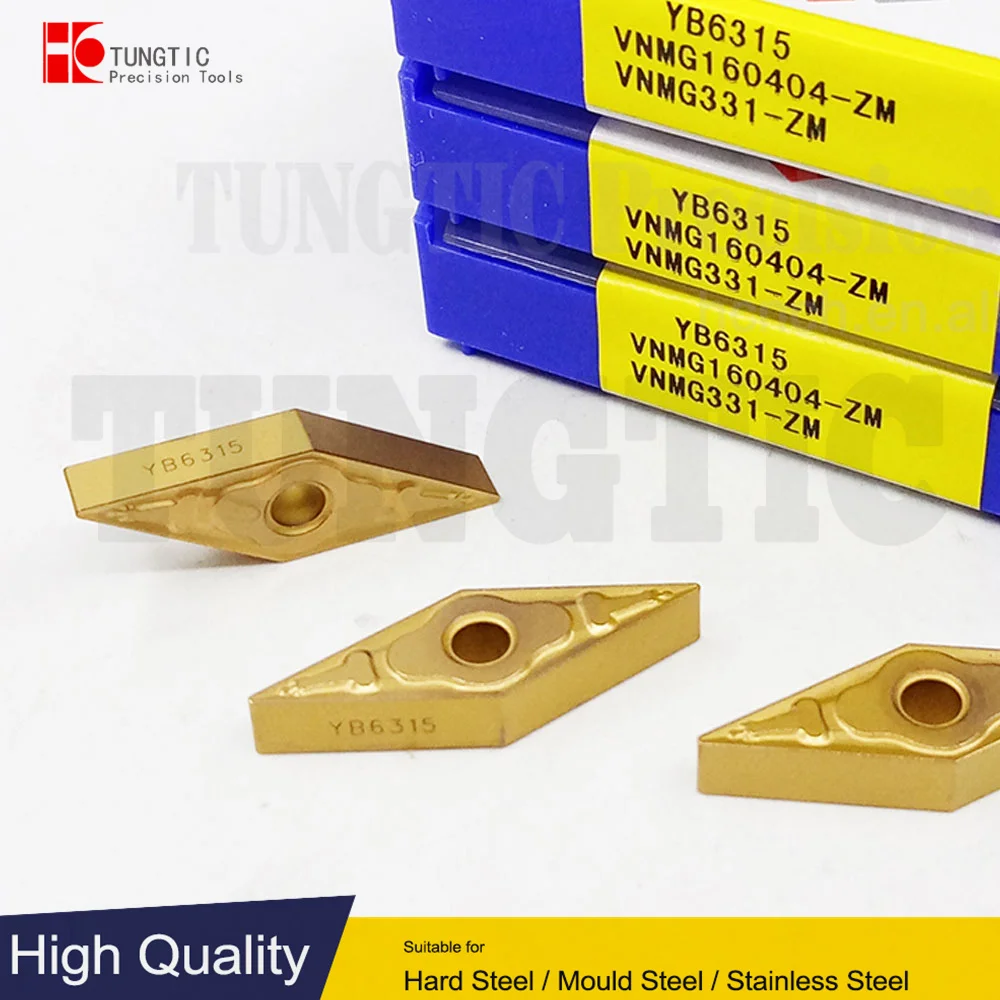 

TUNGTIC VNMG160404-ZM VNMG 160404-ZM Turning Inserts Carbide Cutter For Cast Iron