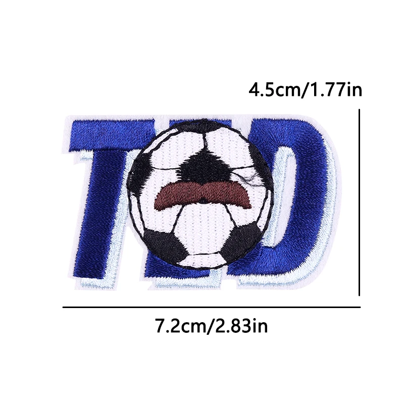 Football Embroidered Patches For Clothing Jackets Sports Football Team Embroidery Patch Iron On Patches For Clothes Sewing Badge