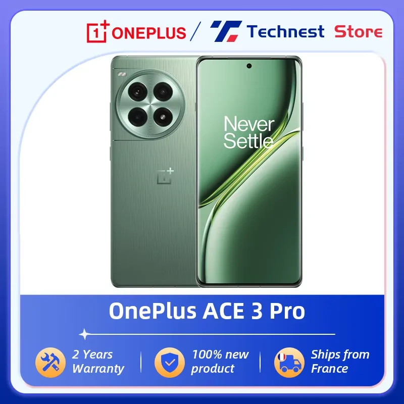 Global ROM OnePlus ACE 3 Pro 5G Smartphones android Snapdragon 8 Gen 3 50MP Camera 6100mAh Battery 100W SUPERVOOC 6.78 Dsiplay