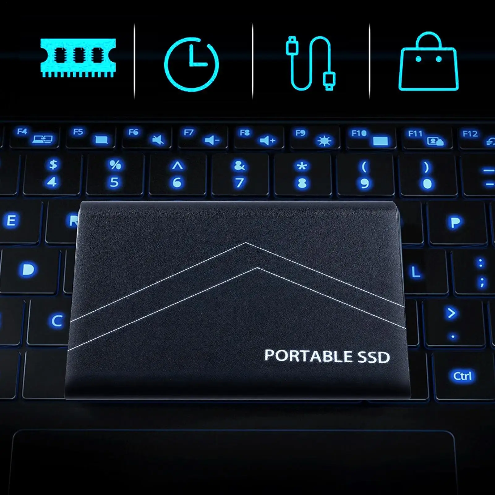 محرك الأقراص الصلبة الداخلي 4 تيرابايت محرك الأقراص الصلبة عالي السرعة مقاوم للصدمات نقل البيانات المحمولة لتحرير الفيديو لأجهزة الكمبيوتر المحمول