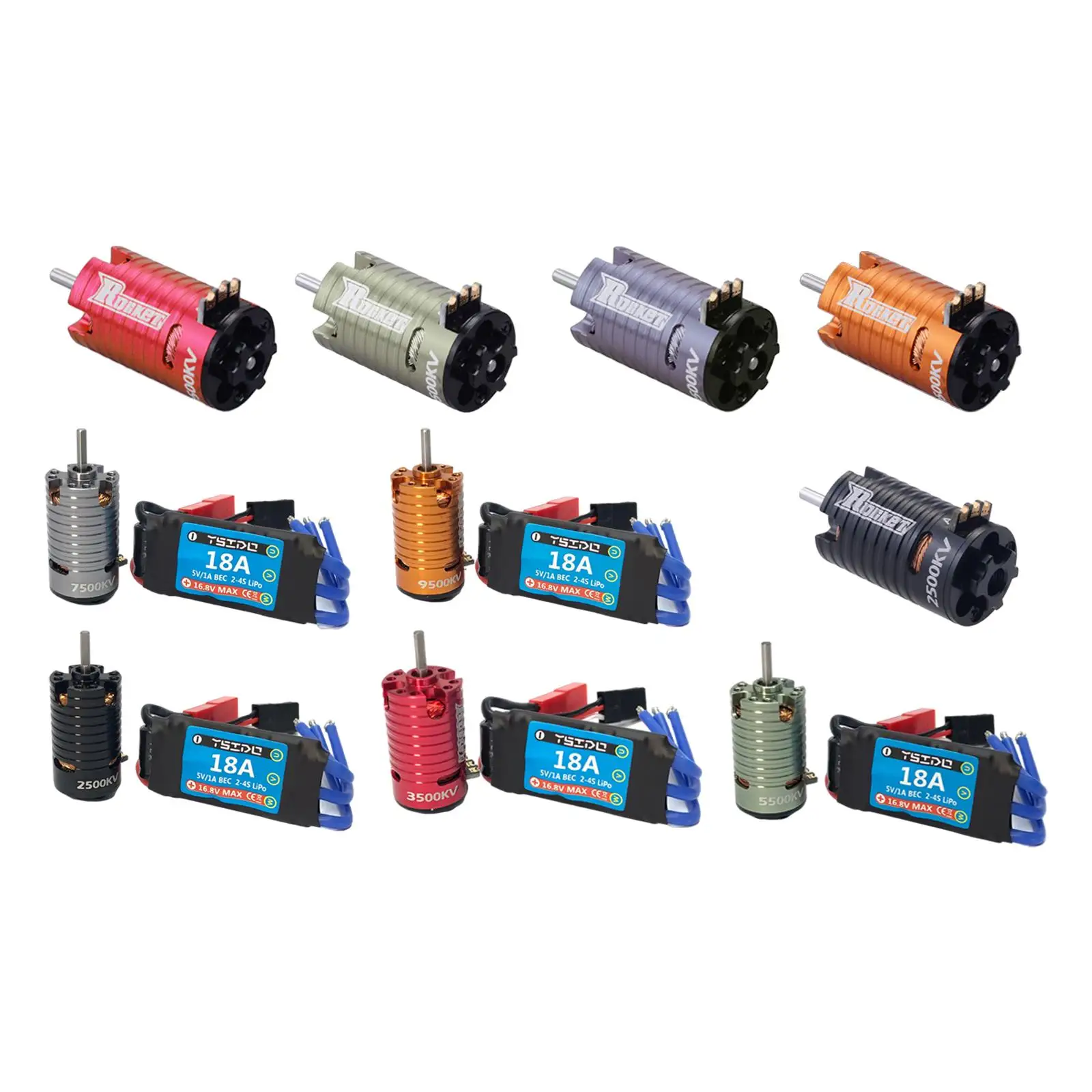 

Водонепроницаемый сменный металлический бесщеточный двигатель для деталей модификации радиоуправляемого автомобиля