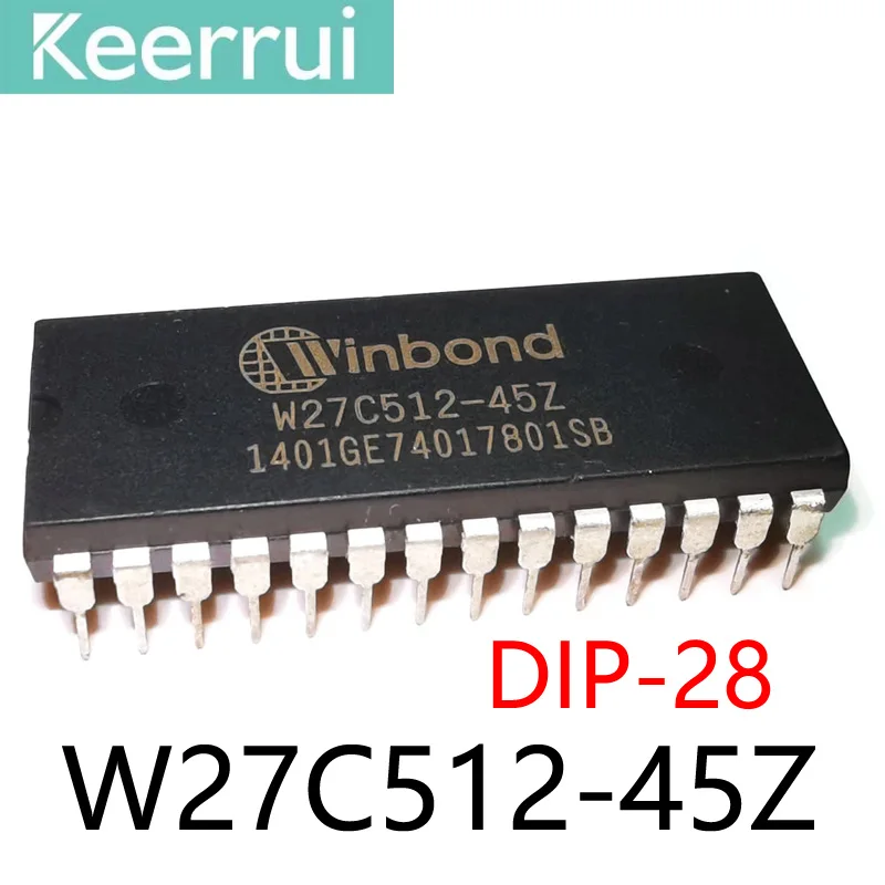 1~10PCS/LOT Brand New Original  EEPROM W27C512-45Z DIP28 W27C512 27C512-45Z DIP-28 IC EEPROM 512KBIT PARALLEL Memory chipset