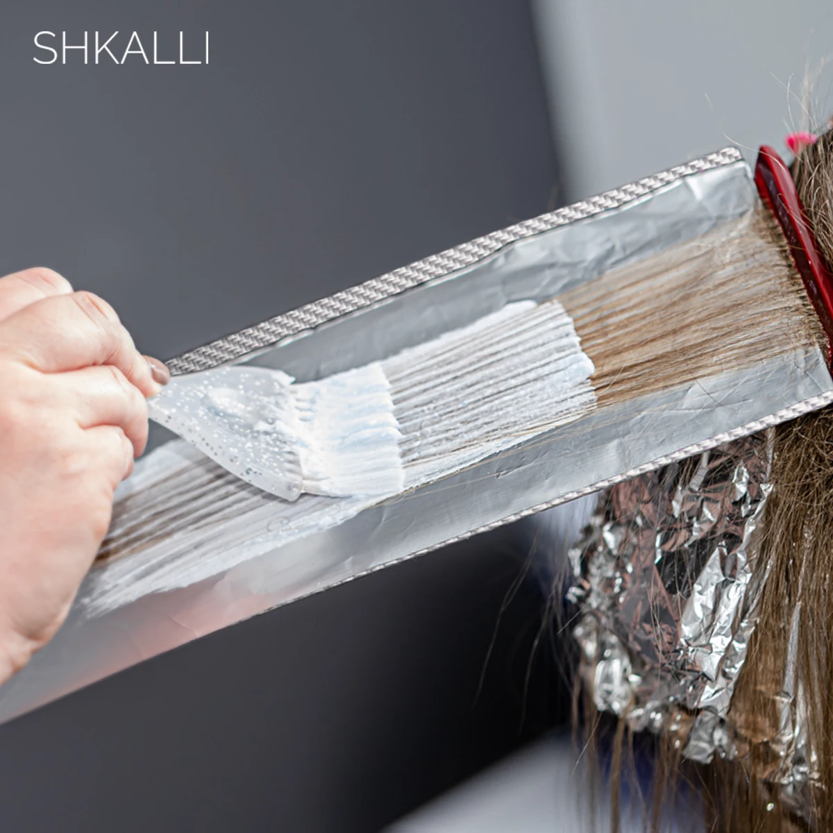 SHKALLI Professional Carbon Fiber Balayage Board,Hairdressing Tin Foil Hiar Coloring Board,Hair tinting tools.