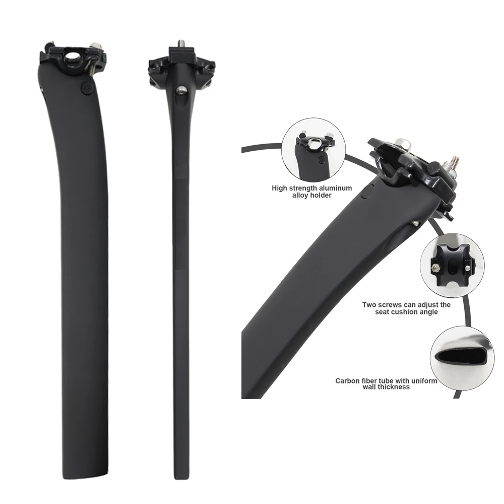 

Carbon Fiber Aerodynamic D-Shaped Seatpost Suitable for Dogma F Series Frames for Road Bikes 5mm/15mm Offset Length 350mm