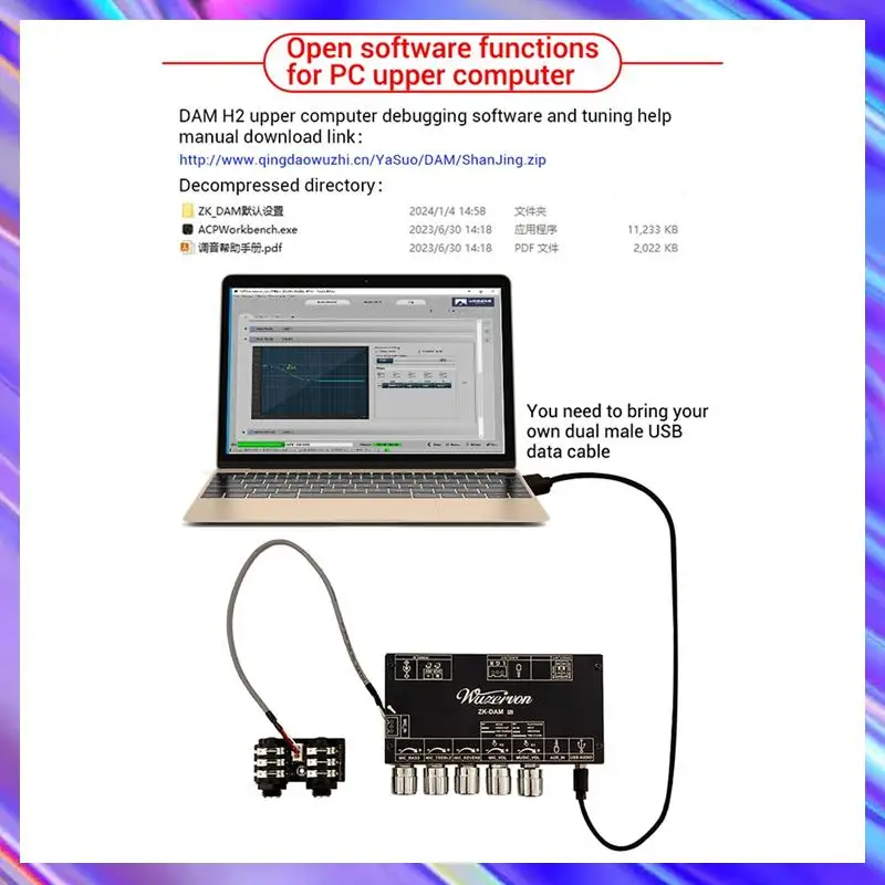 

A24U DAM H2 Karaoke Reverb Board Pre-Effects Mic Microphone Karaoke With Bluetooth USB Decoding Support TWS Pair Connection