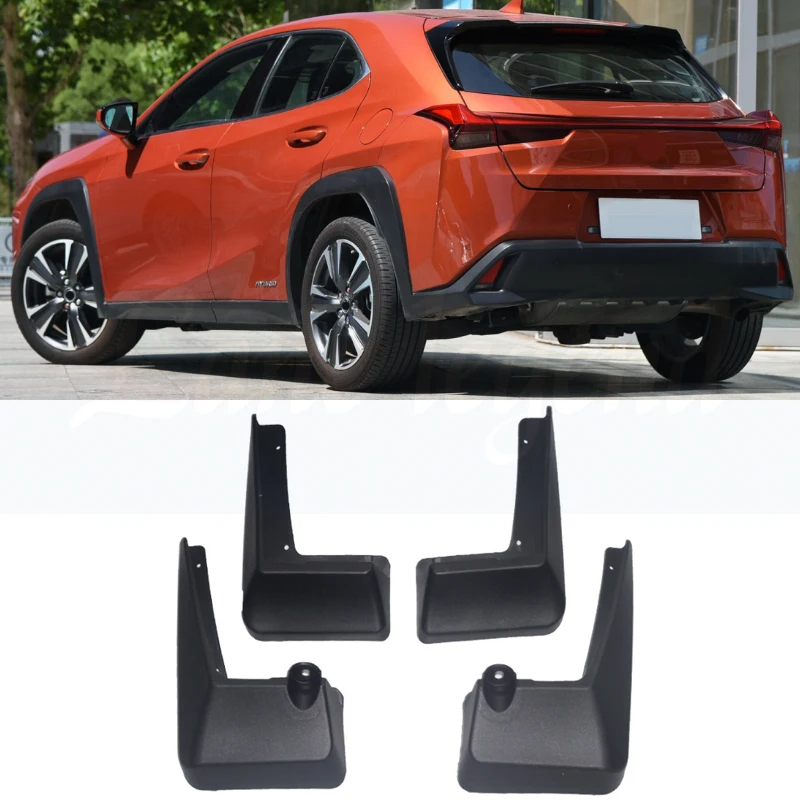 4 PCS Car Mud Flaps for Lexus UX UX200 UX250H 2019~2021 ZA10 Mudguard Splash Guards Fender Mudflaps Auto Accessories