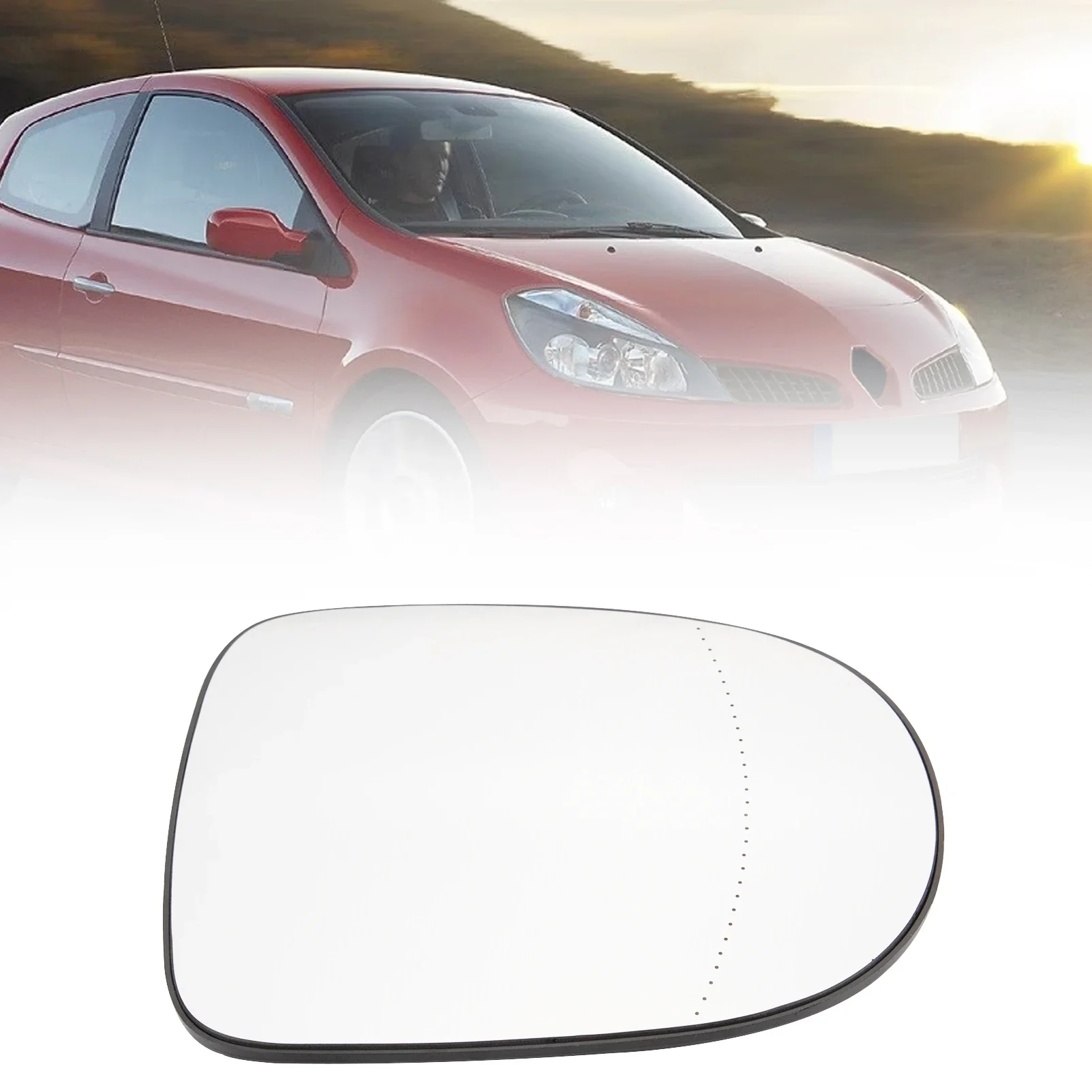 7701069522 Car Right Heated Rear Mirror Glass for Renault Clio 3 2009-2012 Twingo 2010-2014 6064542M 7701069553