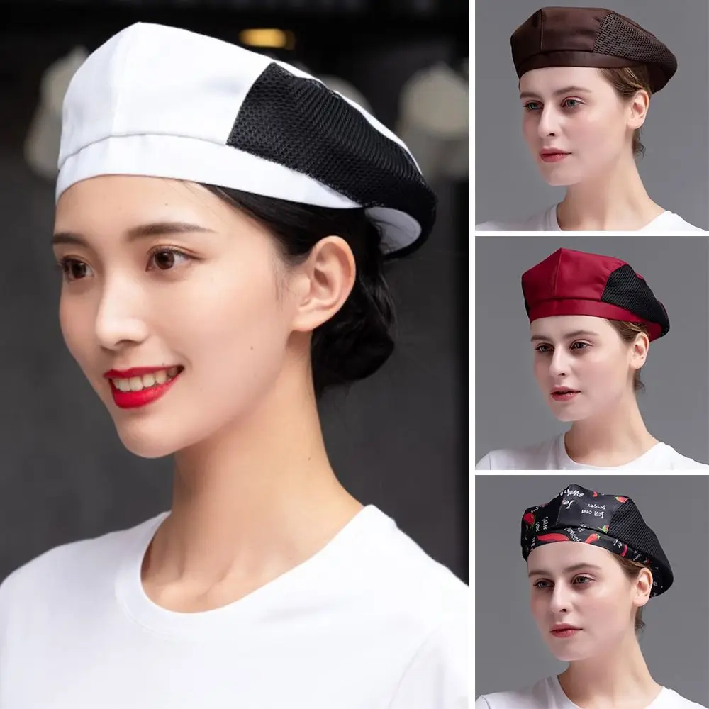 주방 방진 베이킹 통기성 레스토랑 액세서리, 요리사 모자, 작업 모자