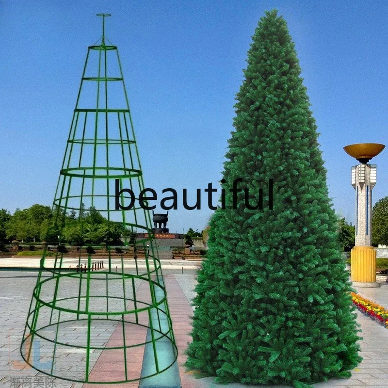 

New Discount Large Christmas tree Shopping mall indoor and outdoor holiday decoration large frame tree set