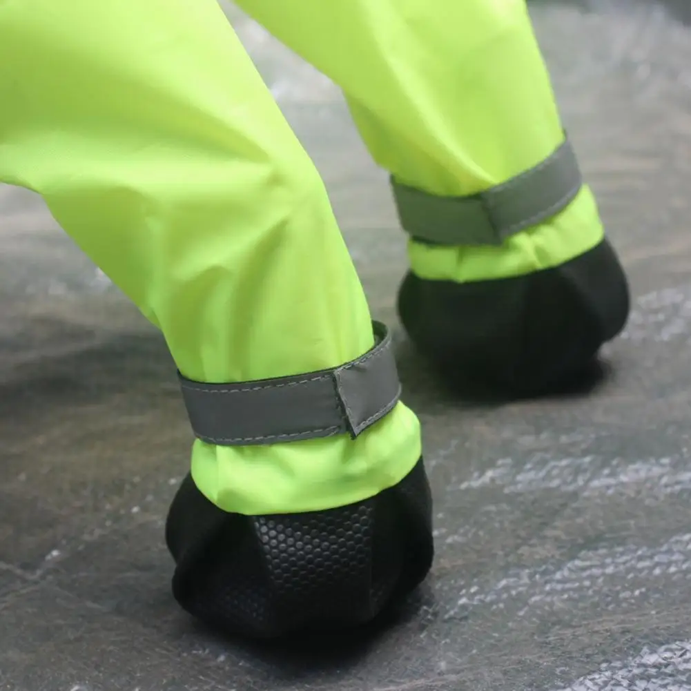Dog Suspender Booties Anti-Slip Dog Paw Protector Waterproof Boot Leggings Adjustable Dog Shoes For Winter Snow Raining Hiking - Image 4
