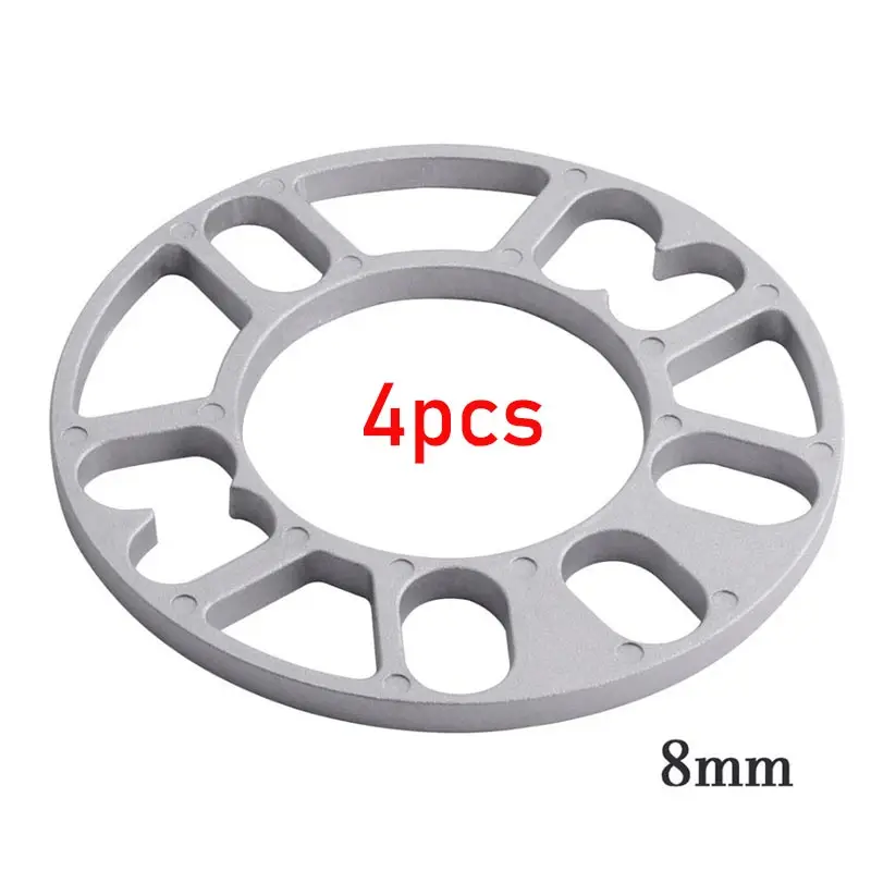 4Pcs Car Wheel Spacers Aluminum Wheel Spacers Shims Plate For 4 Lug 5 Lug 4x100 4x114.3 5x105 5x108 5x112 5x115 5x114.3 5x120