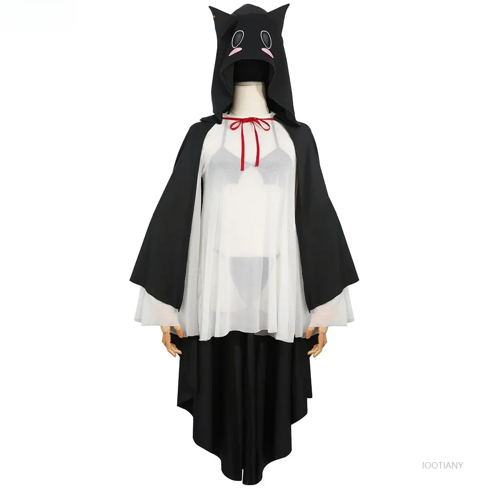 

Halloween See-through Ghost Cosplay Set With Hooded Cape Cute Women's Cosplay Uniform Pajamas Underwear Sexy Adult Costume 2025