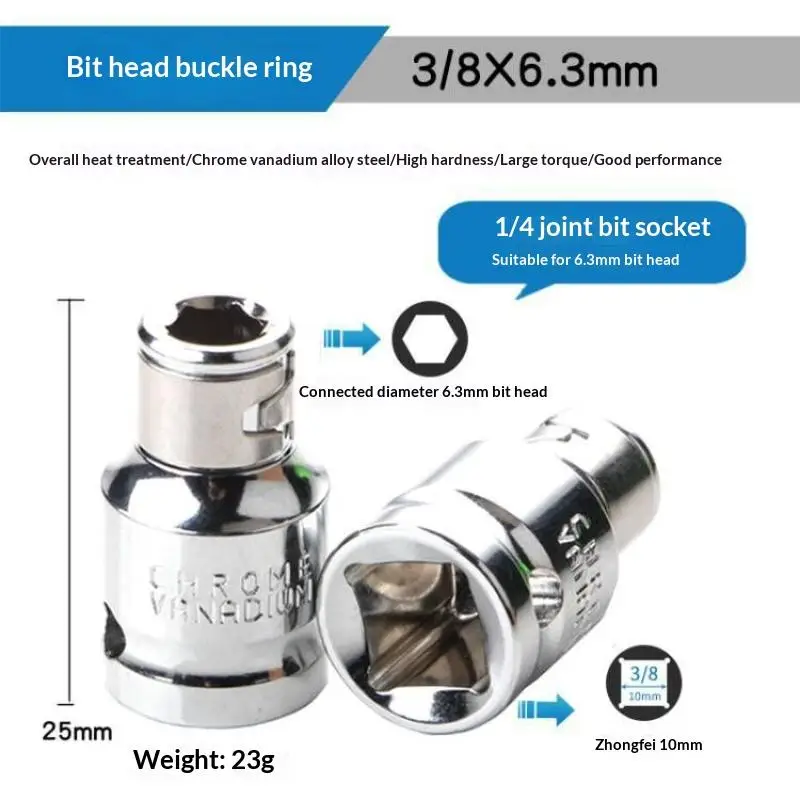 Hex Bit Retaining Ring Socket Holder Adapter Impact Socket Wrench Tool For Screwdriver Bits - Tool Accessories