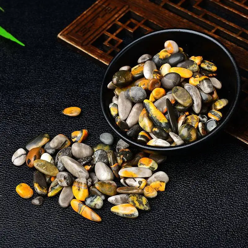 100g/200g Natural Bumblebee Jasper Crushed Stones, Healing Energy Stones for Aquarium Decor, DIY Jewelry, Home Decoration