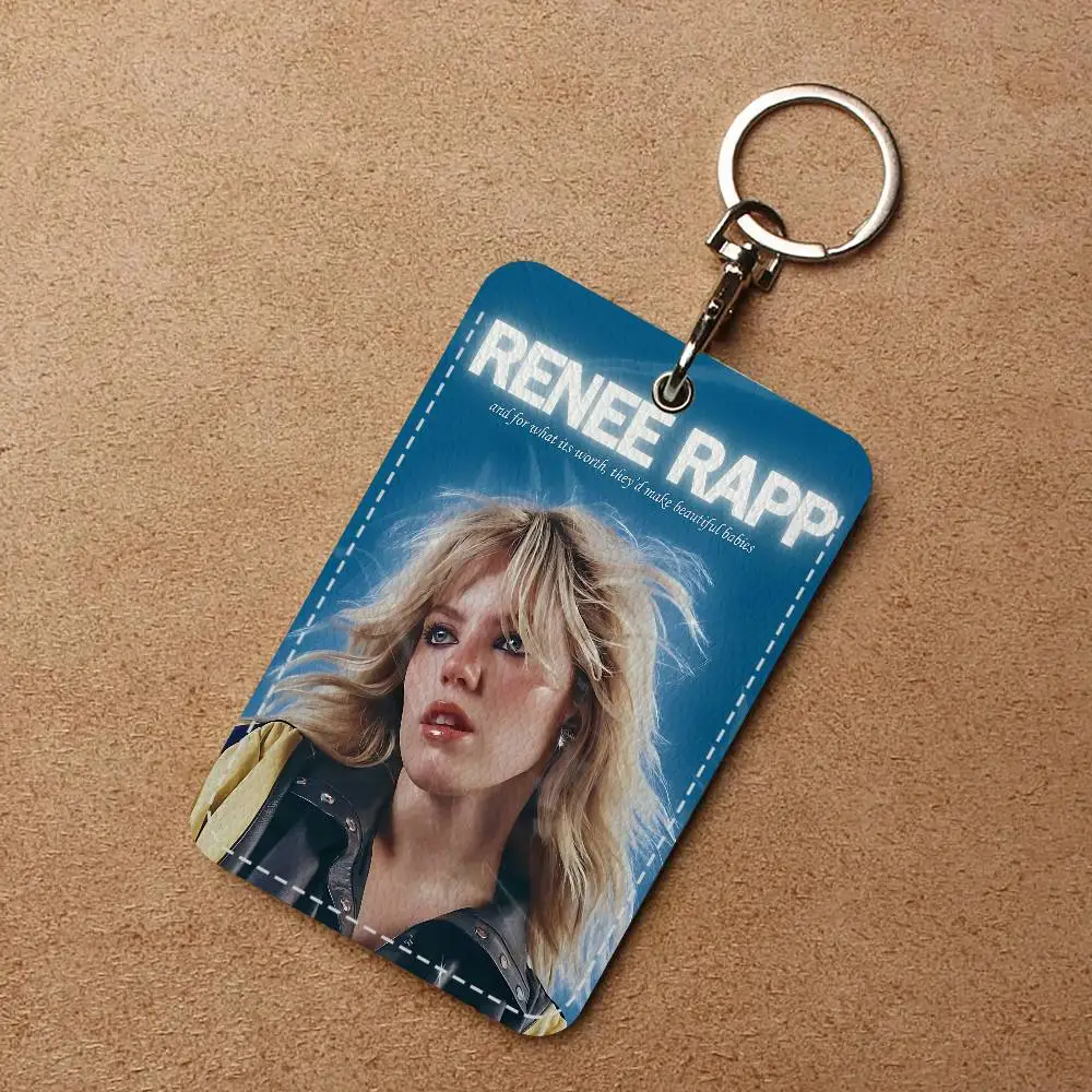 مغني البوب الممثل R-Renee R-Rapp المفاتيح حاملي بطاقات كيرينغ البنك حافلة معرف بطاقات الائتمان سلسلة حلقية رئيسية #4