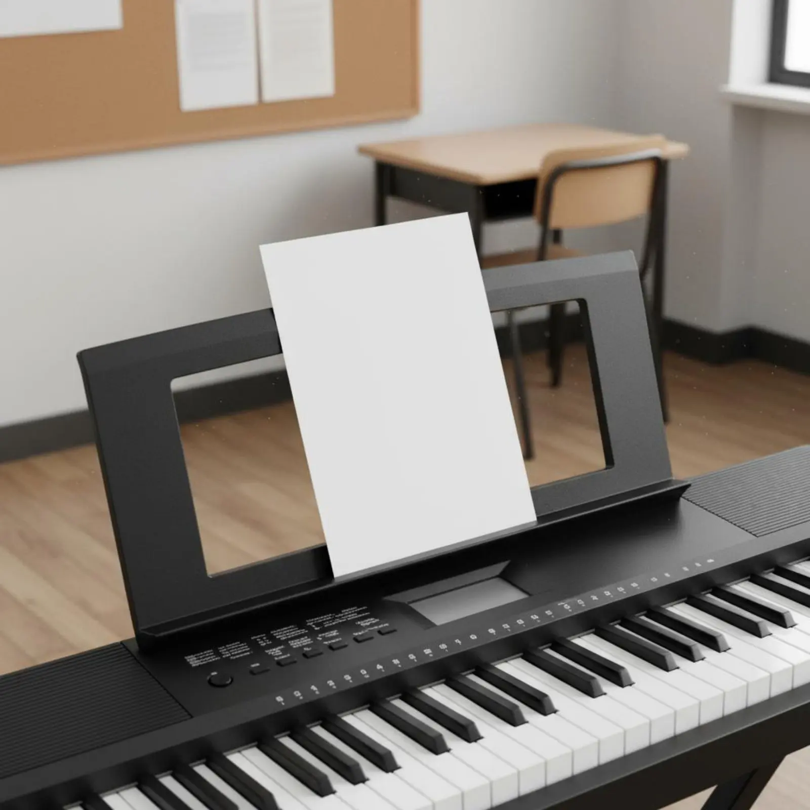 Electronic Keyboard Music Stand Universal Fit Electronic Piano Music Rest Keyboard Score Rack Lightweight - view 4