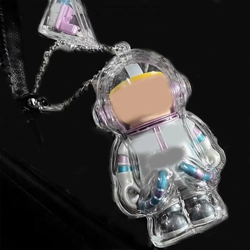 Bag Charm Transparent Acrylic Keychain Pendant with Visible Design Doll Protective Shell Bag Hanging Ornament Unique for Display