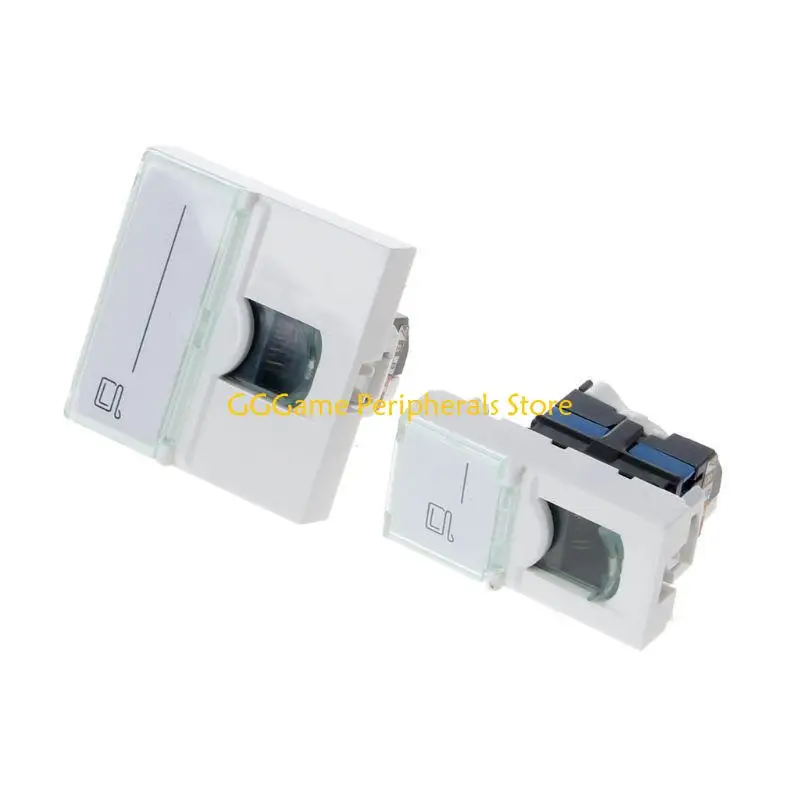 U55B Ethernet Wall Plate, Keystone Wall Plate with RJ45 Keystone Coupler insert